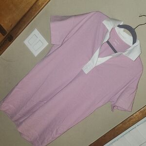 NWOT Everlane Organic Cotton Polo Dress In Mauve Size Medium